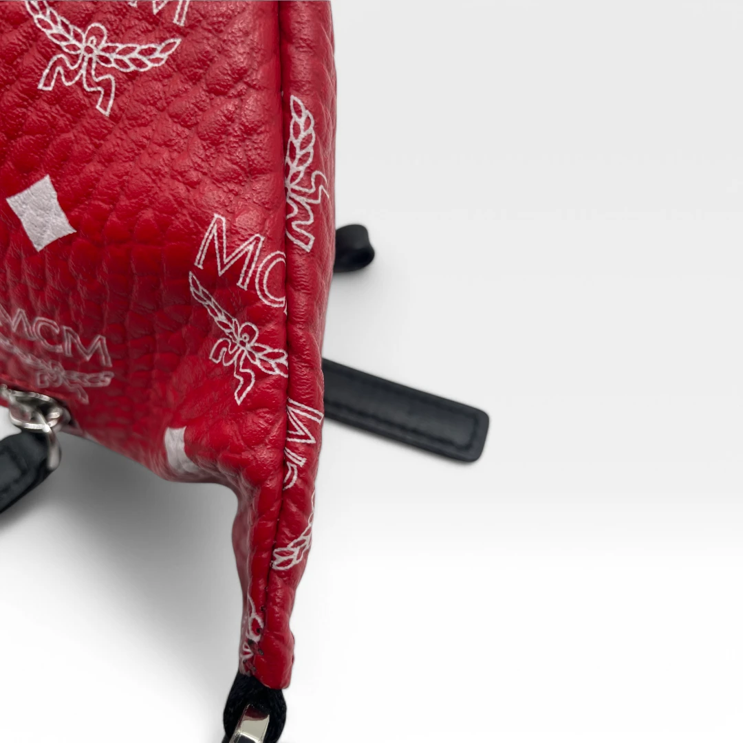 MCM Bauchtasche / Gürteltasche Fursten medium rot