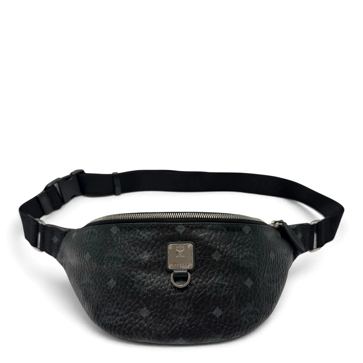 MCM Bauchtasche / Gürteltasche Fursten medium visetos schwarz – Gesamtansicht