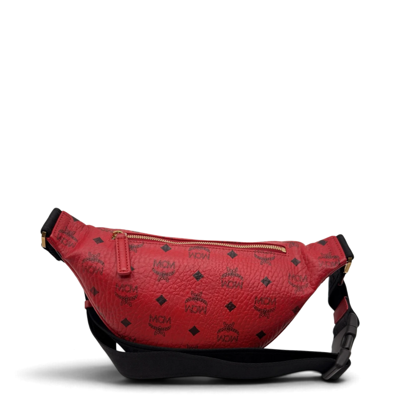 MCM Bauchtasche / Gürteltasche Fursten small visetos rot
