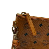 MCM Clutch visetos braun – Beschläge im Detail