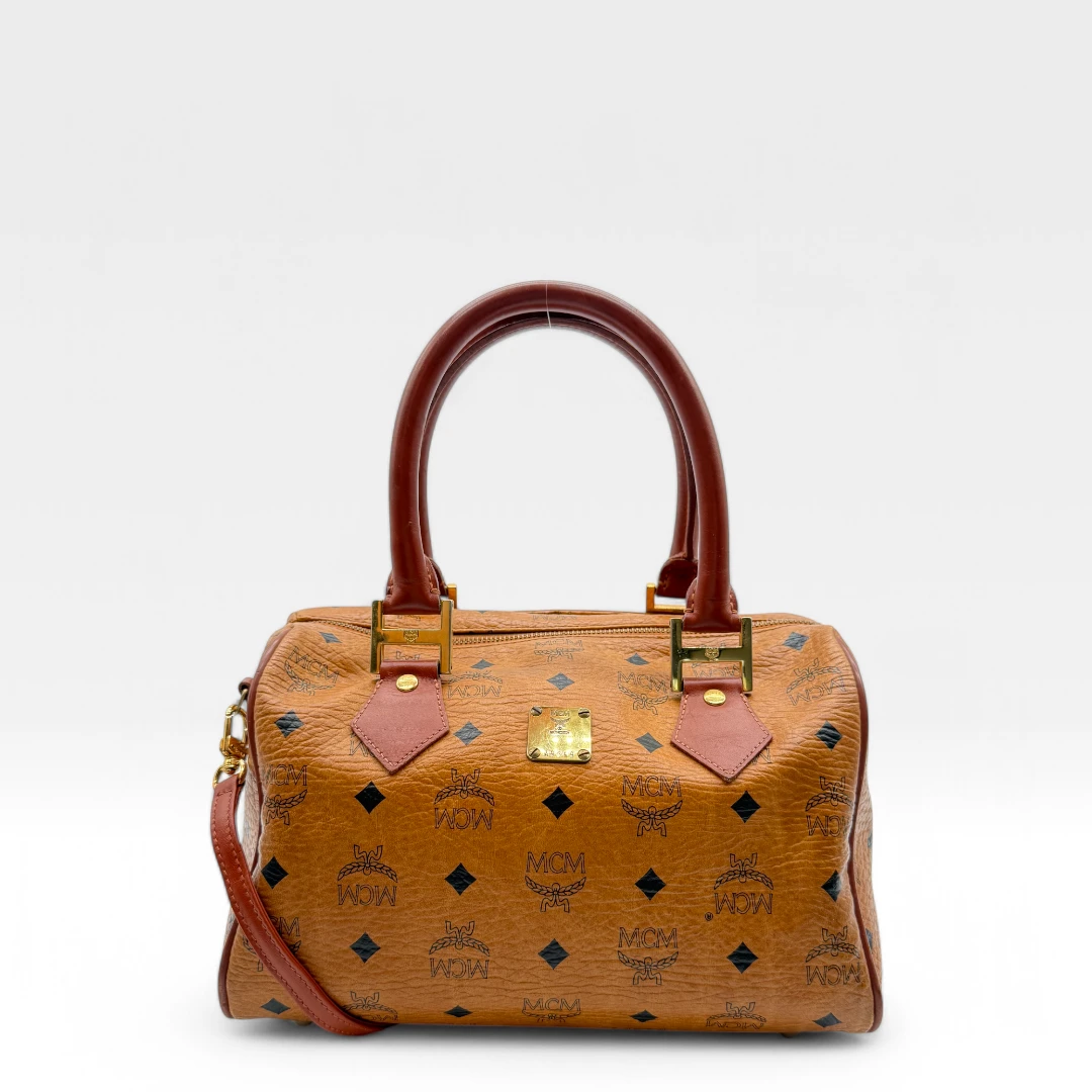 MCM Handtasche Boston Bag braun