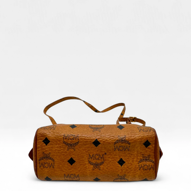 MCM handbag mini Boston visetos brown