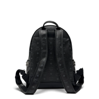 MCM Rucksack Stark medium visetos schwarz – Gesamtansicht