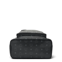 MCM Rucksack Stark medium visetos schwarz – Unterseite