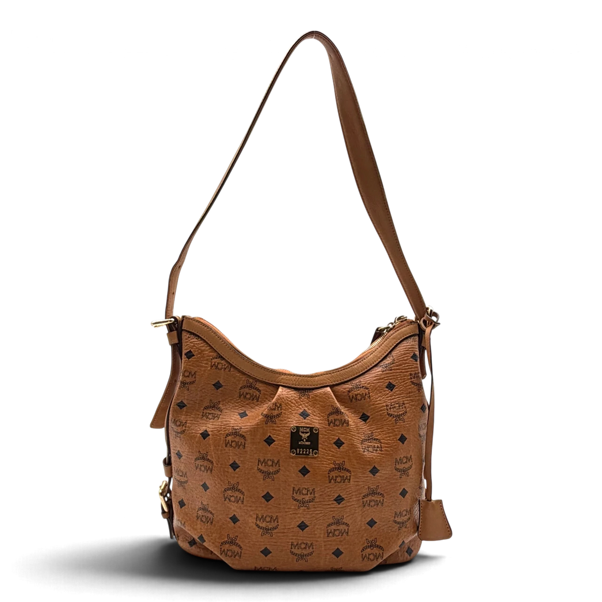 MCM Schultertasche Hobo visetos braun – Gesamtansicht