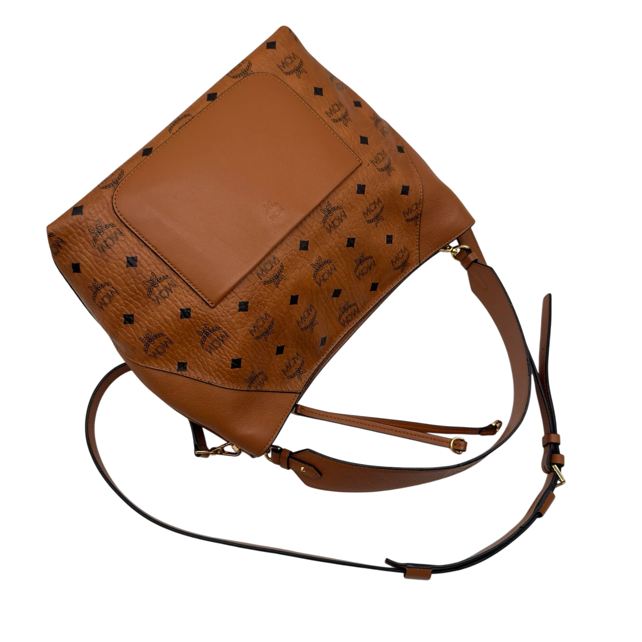 MCM Schultertasche Klara Hobo medium visetos braun