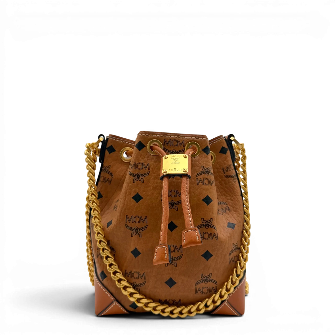 MCM Soft Berlin Bucket Small Shoulder Bag