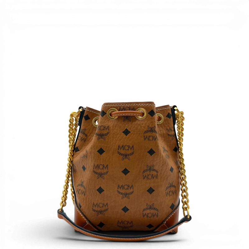 MCM Schultertasche Soft Berlin Bucket small