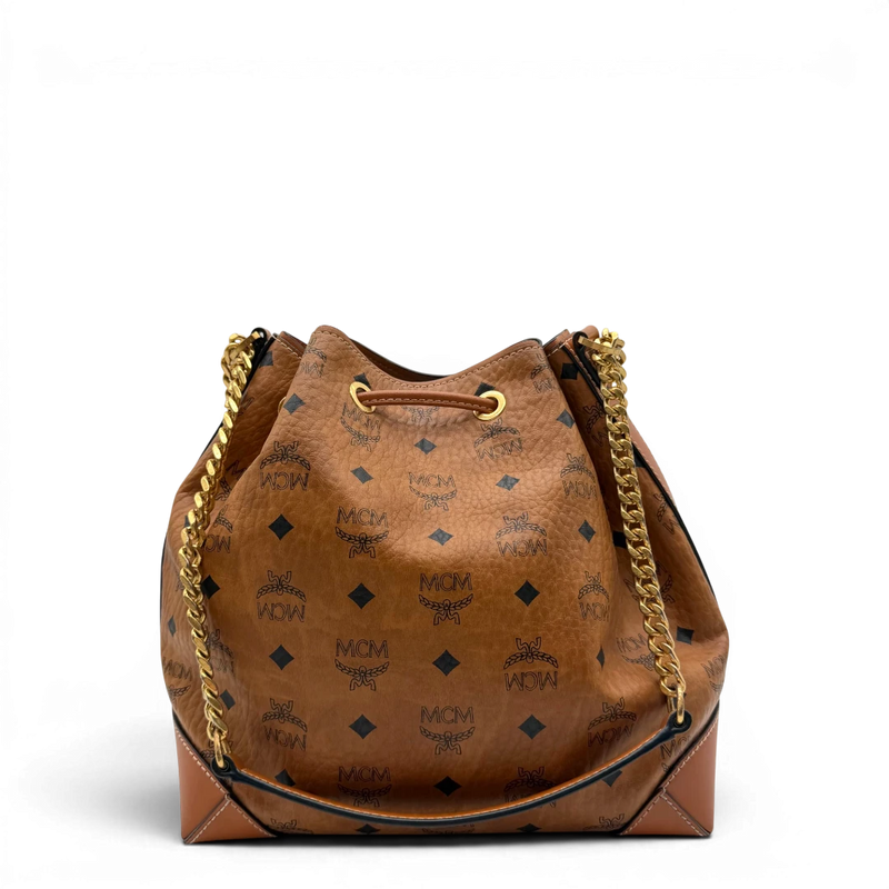 MCM Schultertasche Soft Berlin Bucket