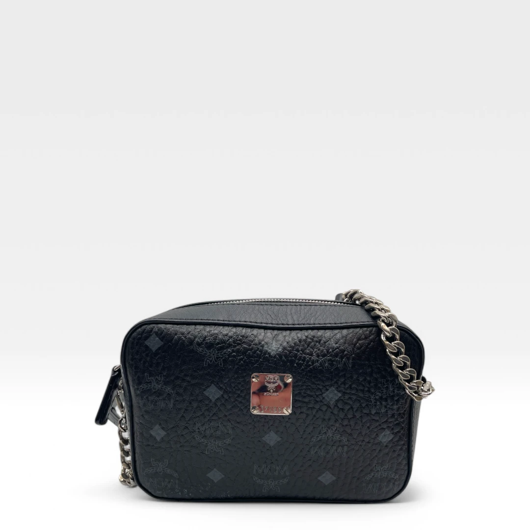 MCM rectangular shoulder bag in black