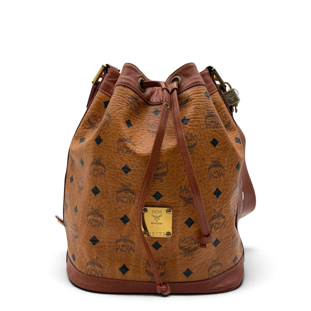 MCM Umhängetasche Bucket visetos braun