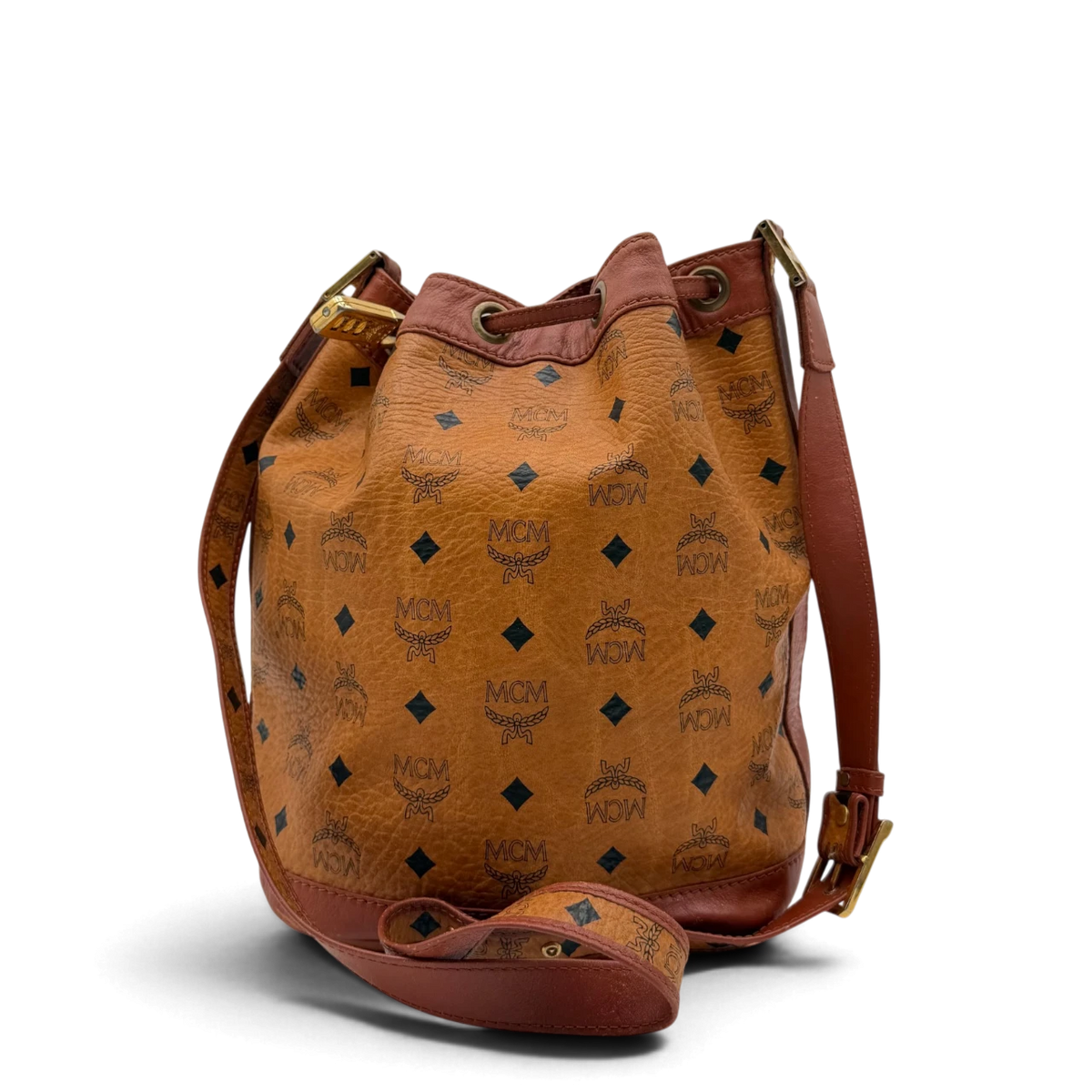 MCM Umhängetasche Bucket visetos braun