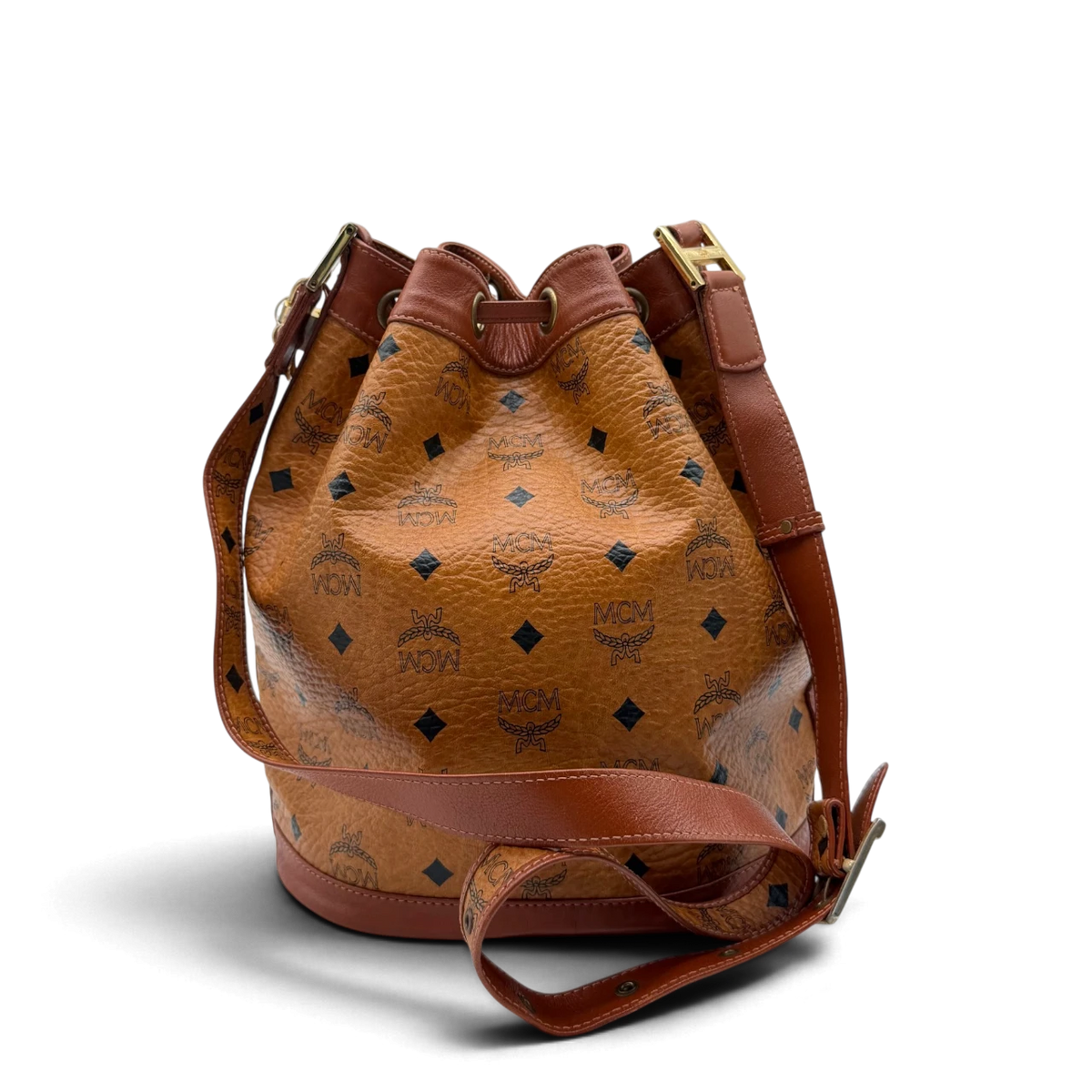 MCM Umhängetasche Bucket visetos braun