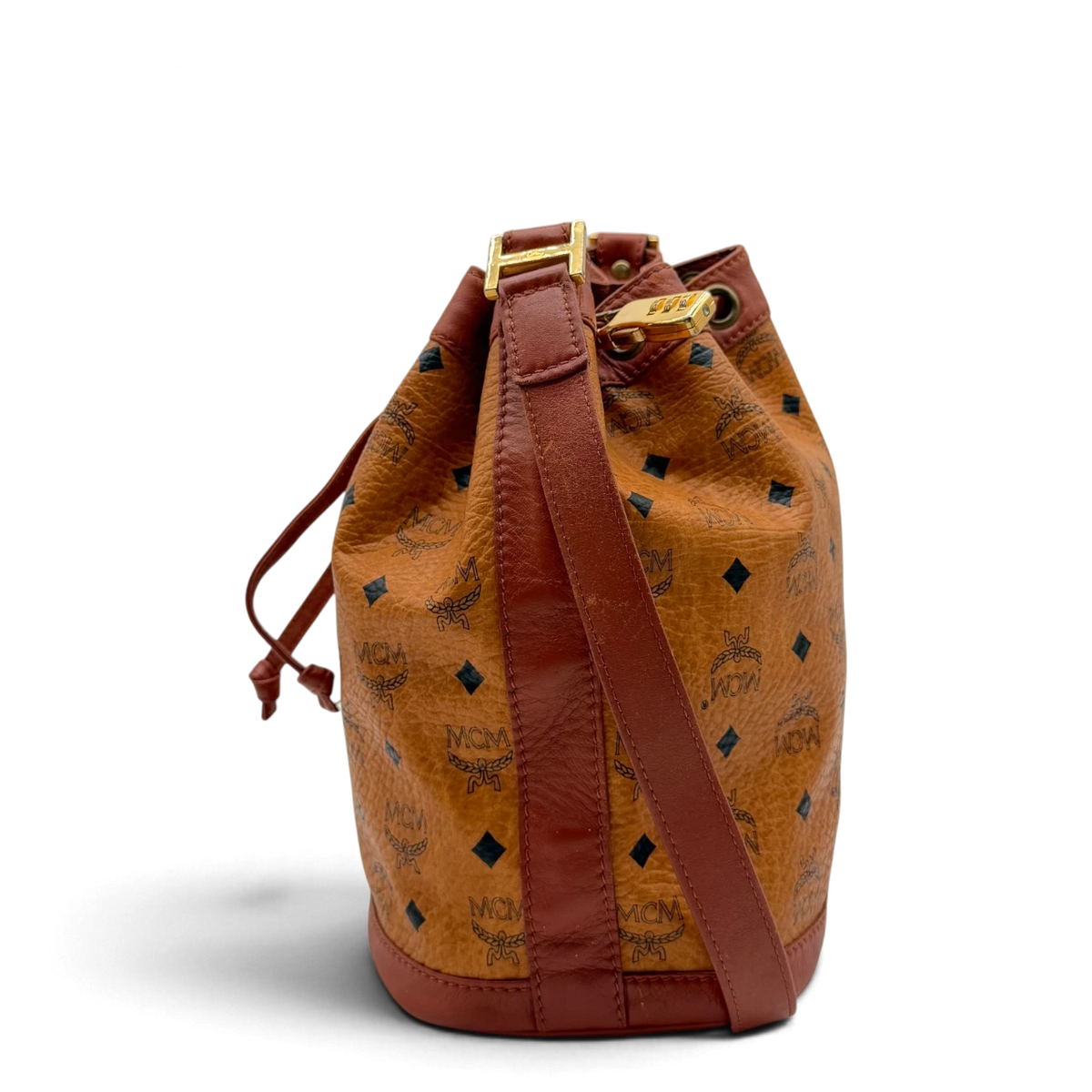 MCM Umhängetasche Bucket visetos braun
