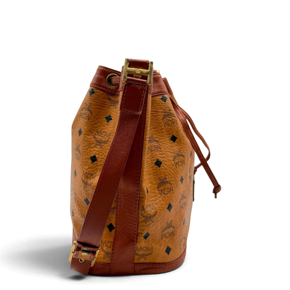 MCM Umhängetasche Bucket visetos braun