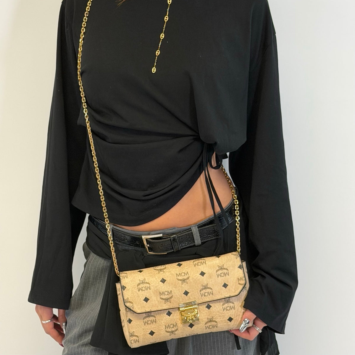 MCM Millie Flap Crossbody Bag