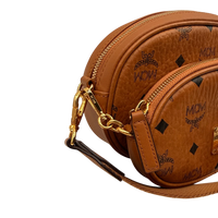 MCM Umhängetasche Trio Multi Pochette visetos braun