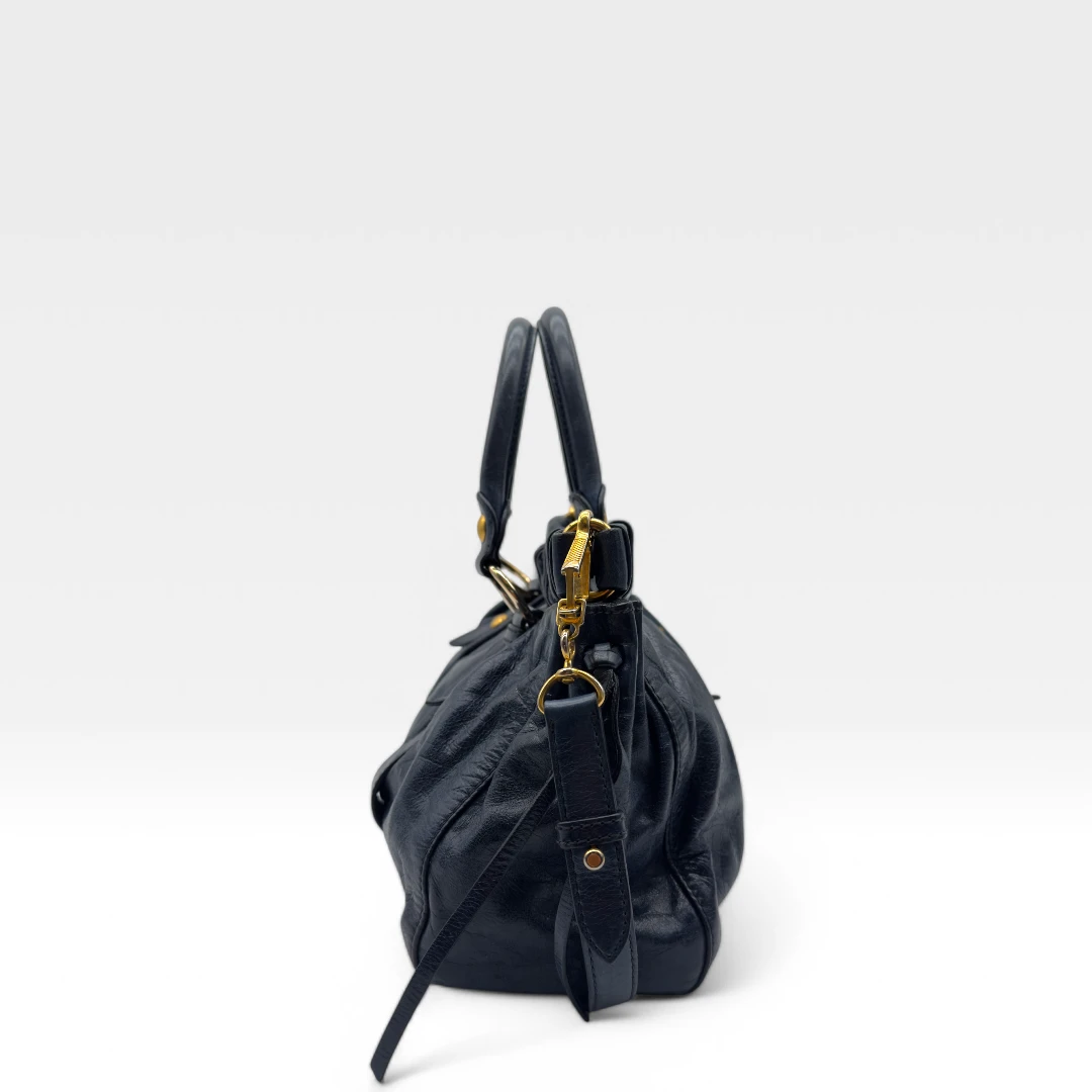 Miu Miu handbag Vitello Lux dark blue