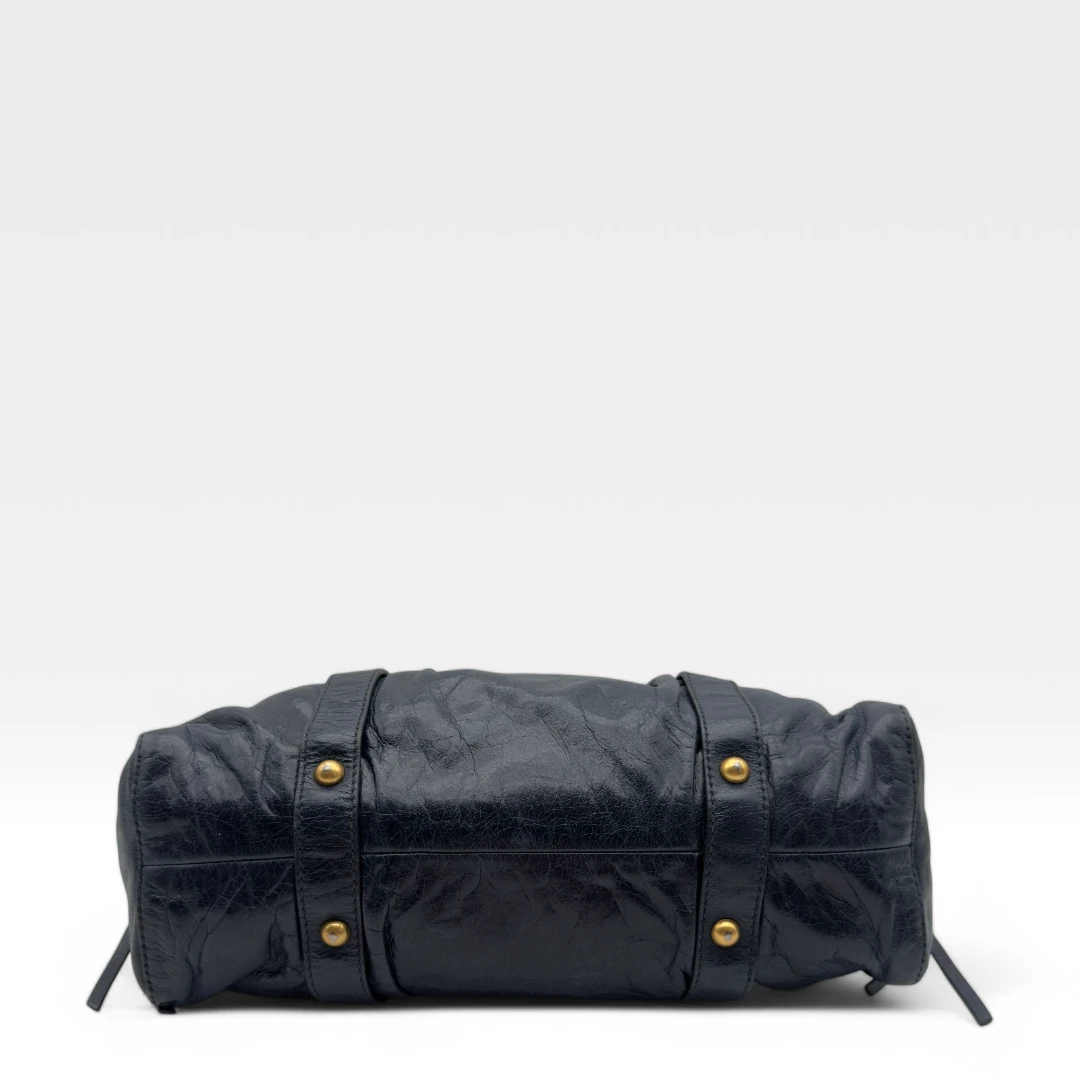 Miu Miu handbag Vitello Lux dark blue