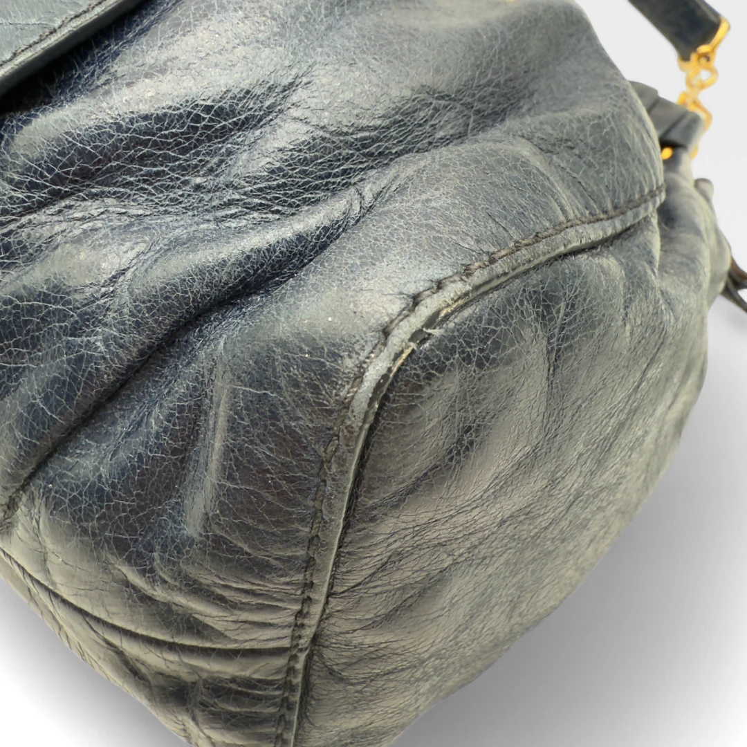 Miu Miu handbag Vitello Lux dark blue