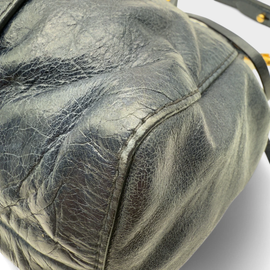 Miu Miu handbag Vitello Lux dark blue