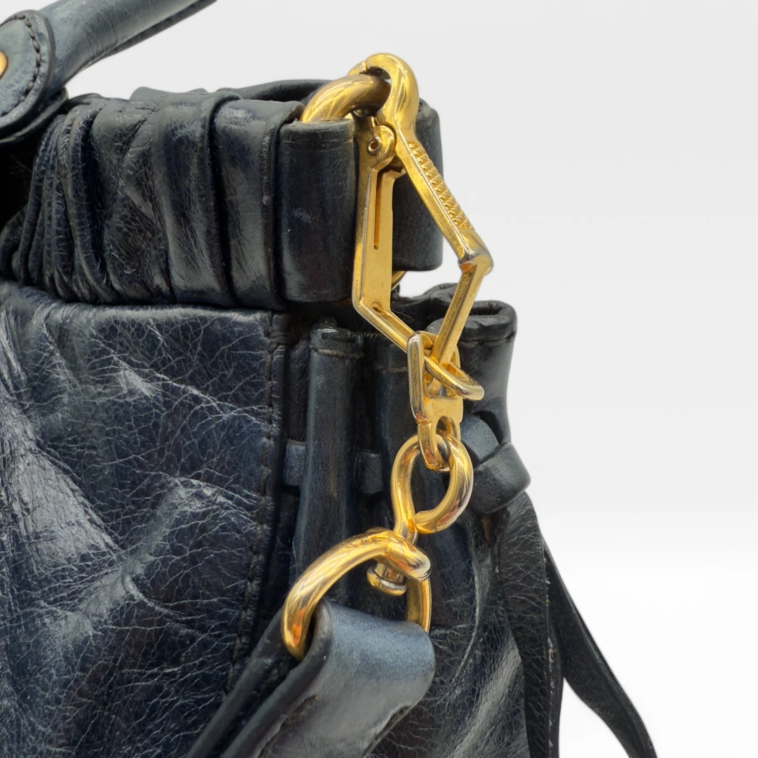 Miu Miu handbag Vitello Lux dark blue