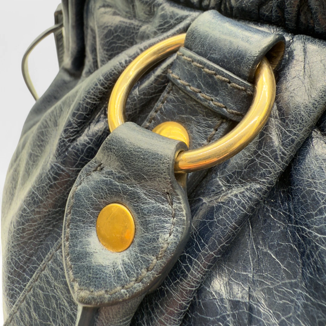 Miu Miu handbag Vitello Lux dark blue