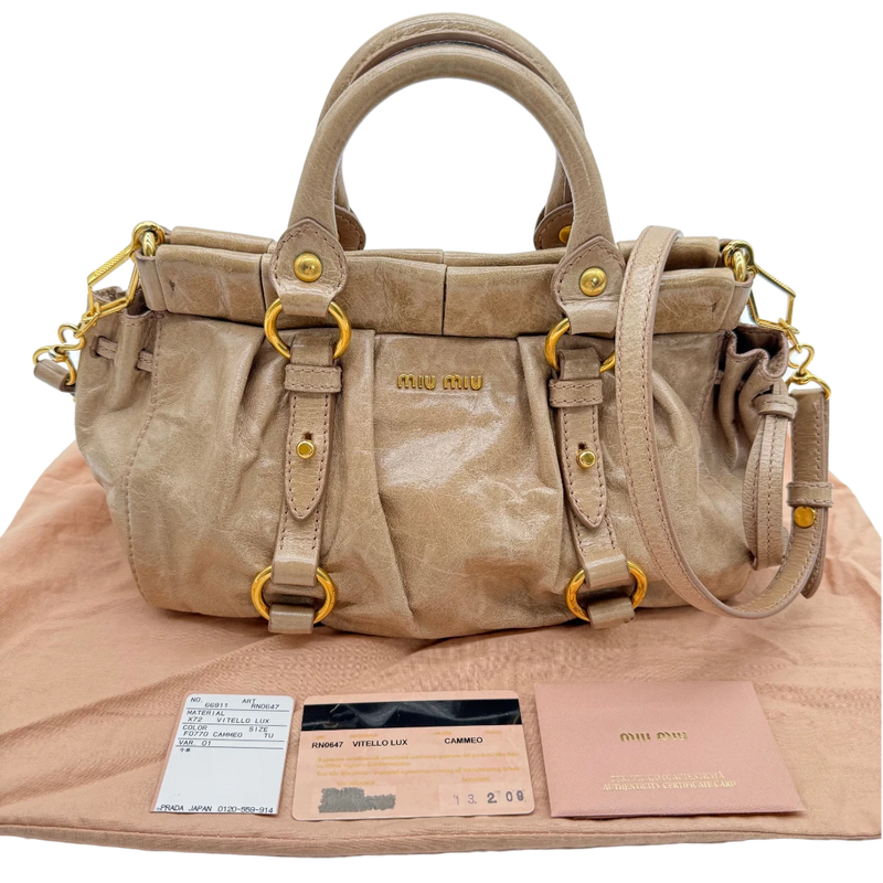 Vitello Lux handbag, small