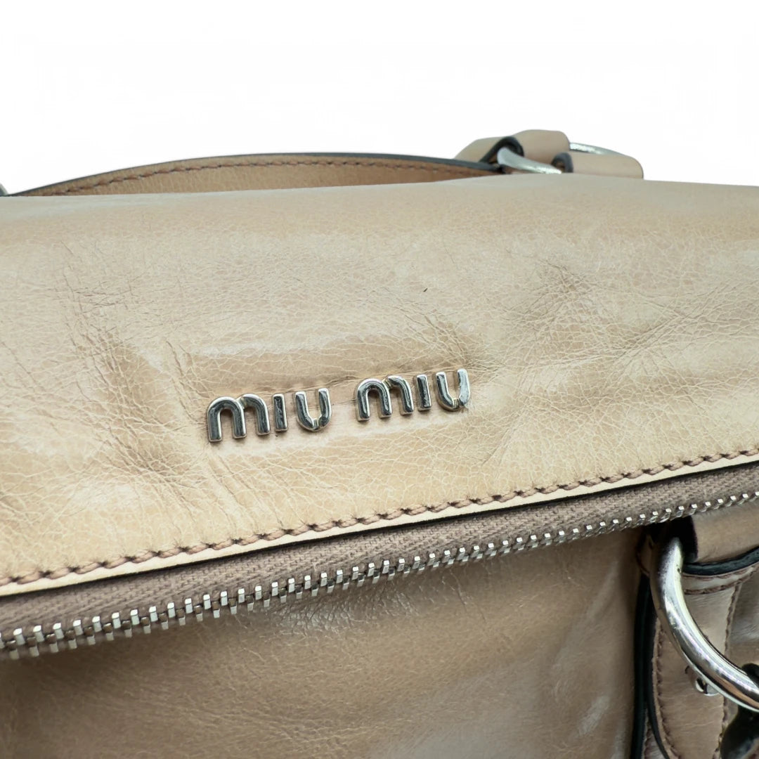 Miu Miu Handtasche Vitello Satchel klein in rosa