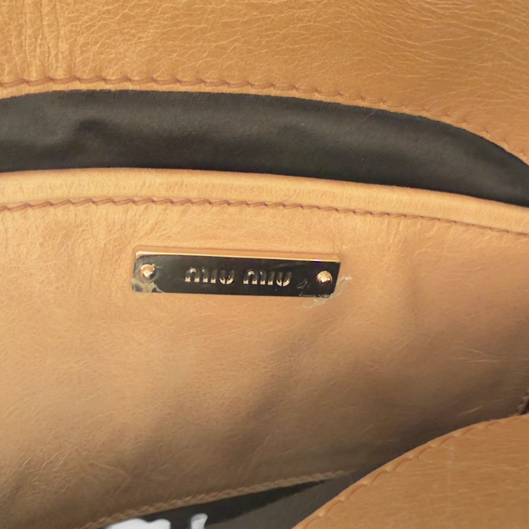 Miu Miu Handtasche Vitello Satchel klein in rosa