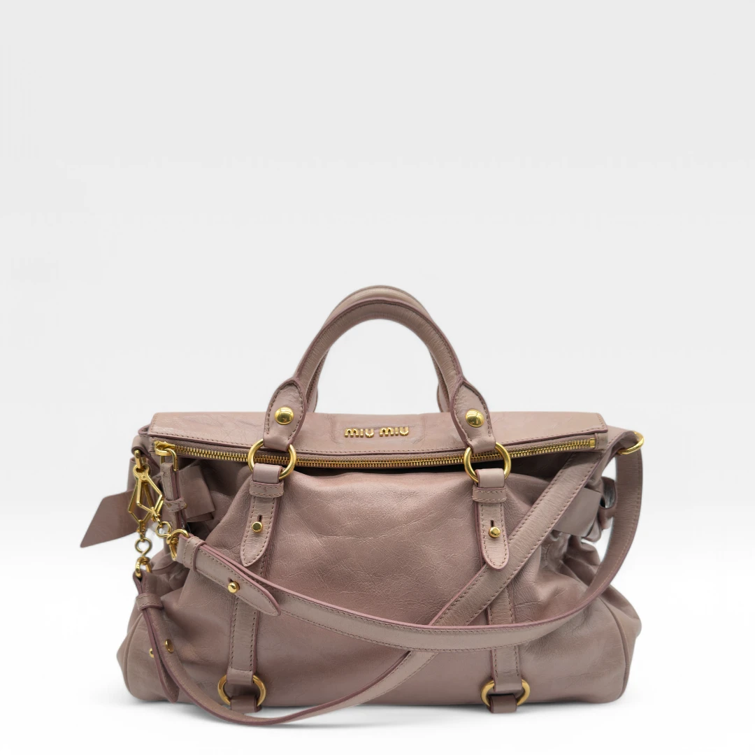Miu Miu handbag Vitello Satchel pink