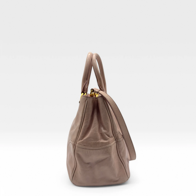 Miu Miu Handtasche Vitello Shine rosa