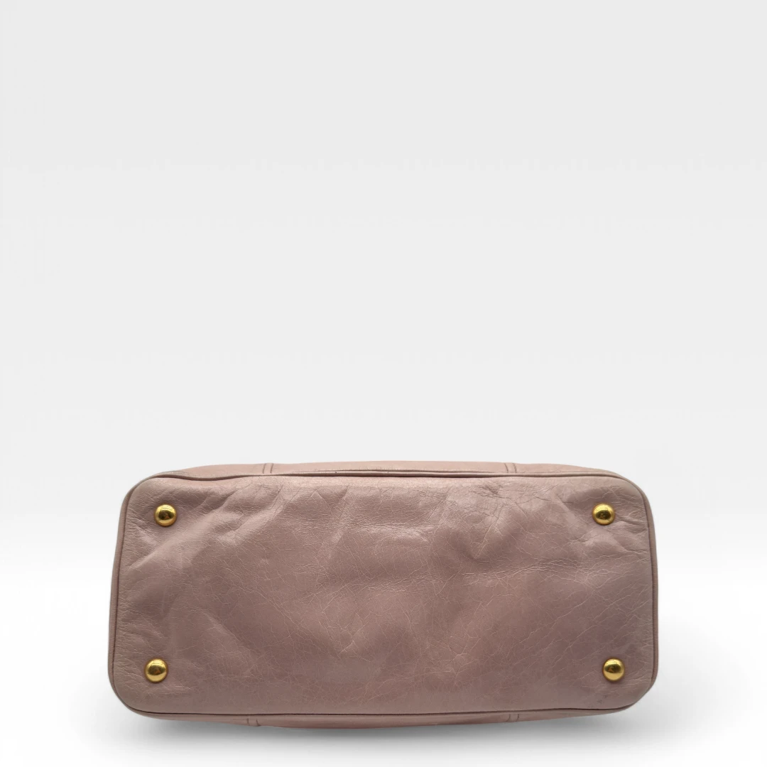 Miu Miu Handtasche Vitello Shine rosa