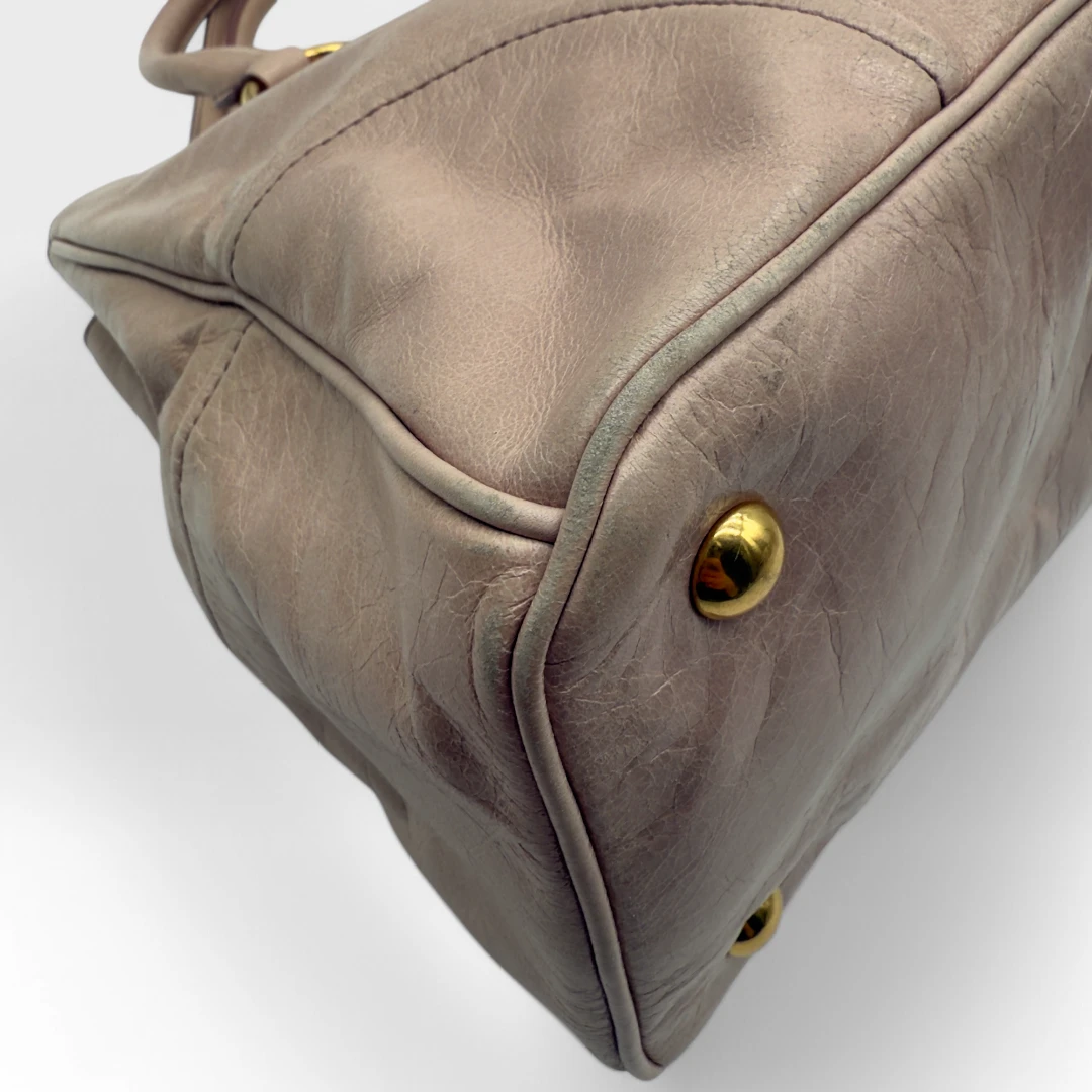 Miu Miu Handtasche Vitello Shine rosa