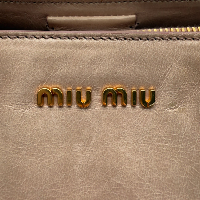 Miu Miu Handtasche Vitello Shine rosa