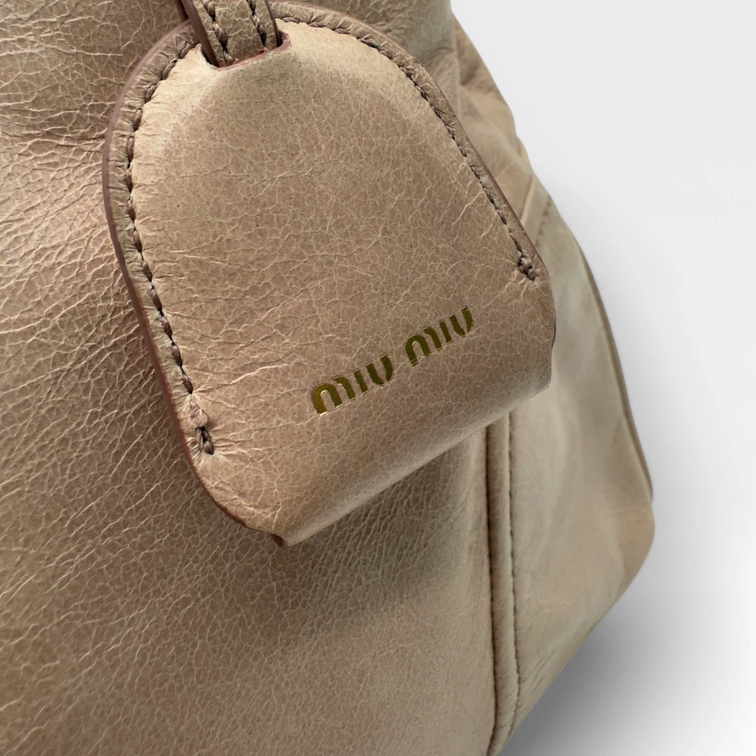 Miu Miu Handtasche Vitello Shine rosa