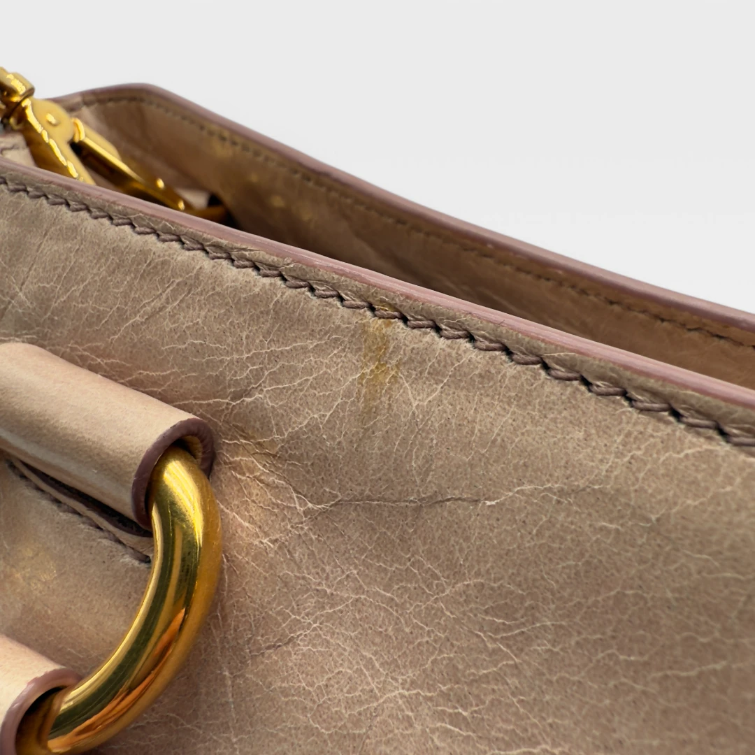 Miu Miu Handtasche Vitello Shine rosa