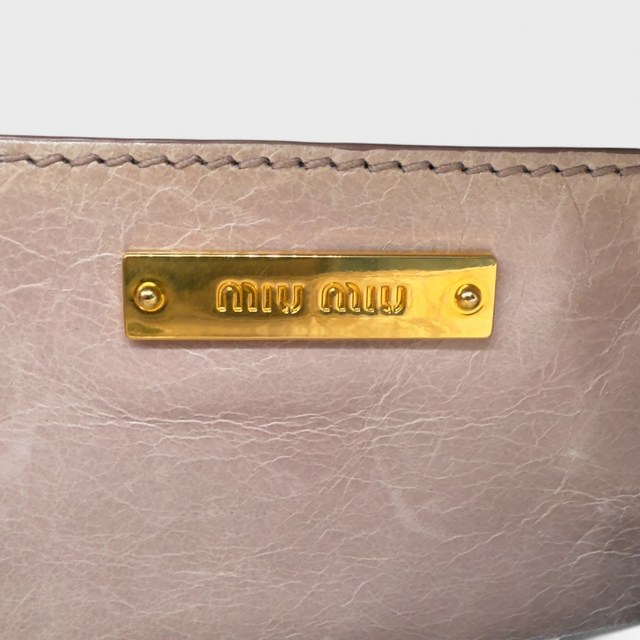 Miu Miu Handtasche Vitello Shine rosa