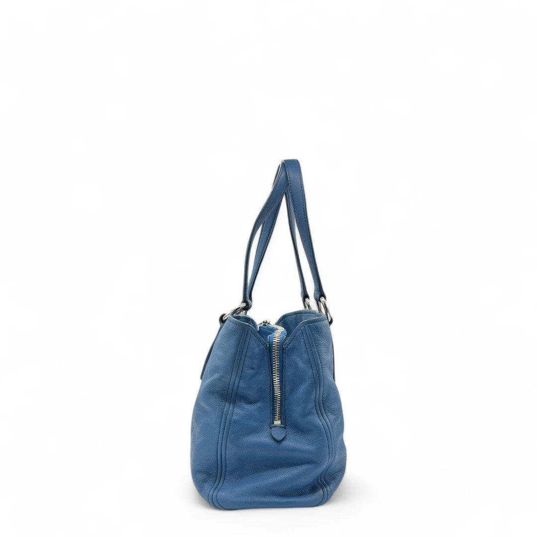 Miu Miu handbag Vitello with silver hardware in light blue leather