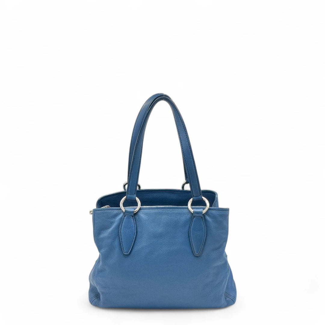 Miu Miu handbag Vitello with silver hardware in light blue leather