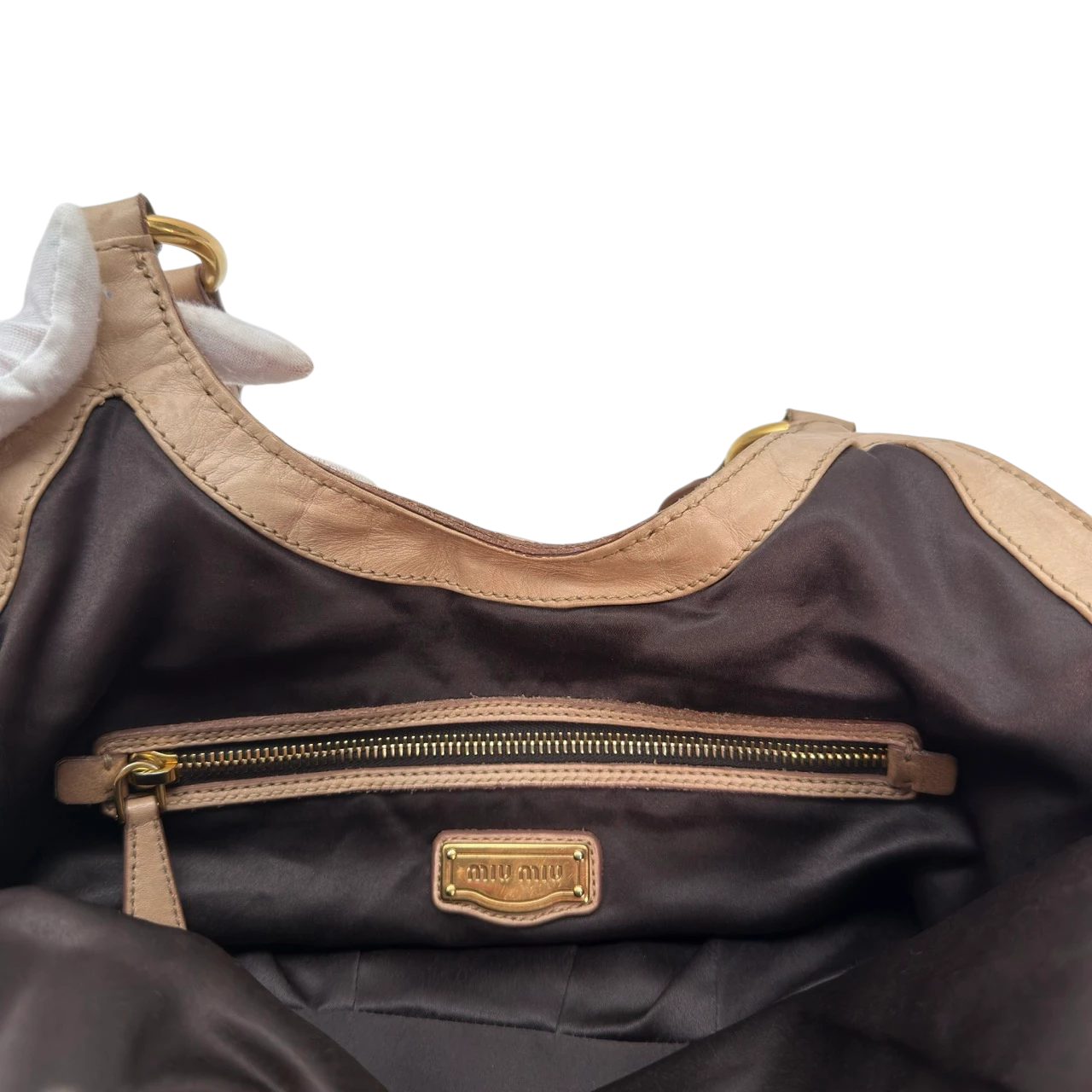 Miu Miu Schultertasche Croissant large