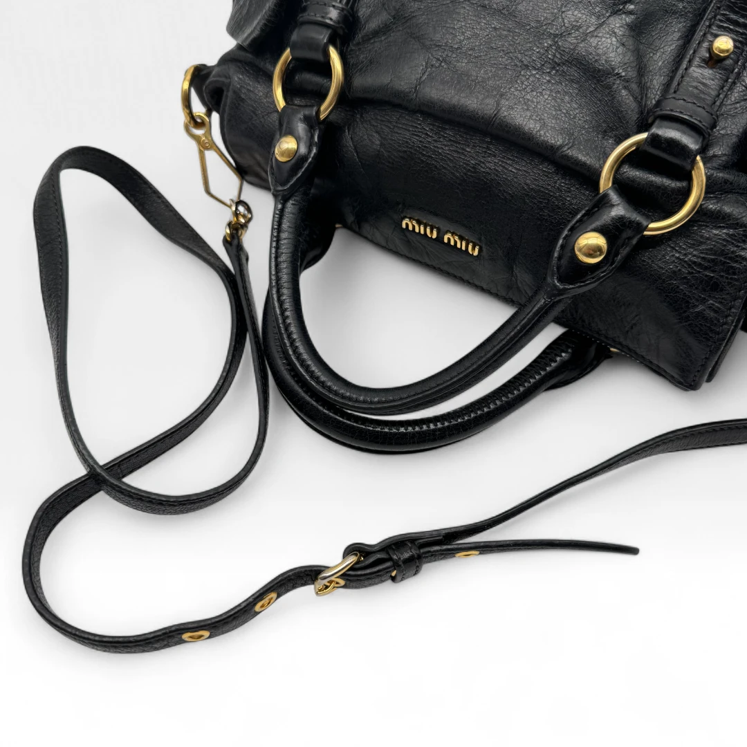 Miu Miu handbag Vitello Satchel small black