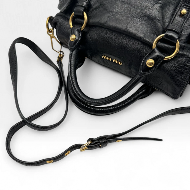 Miu Miu handbag Vitello Satchel small black