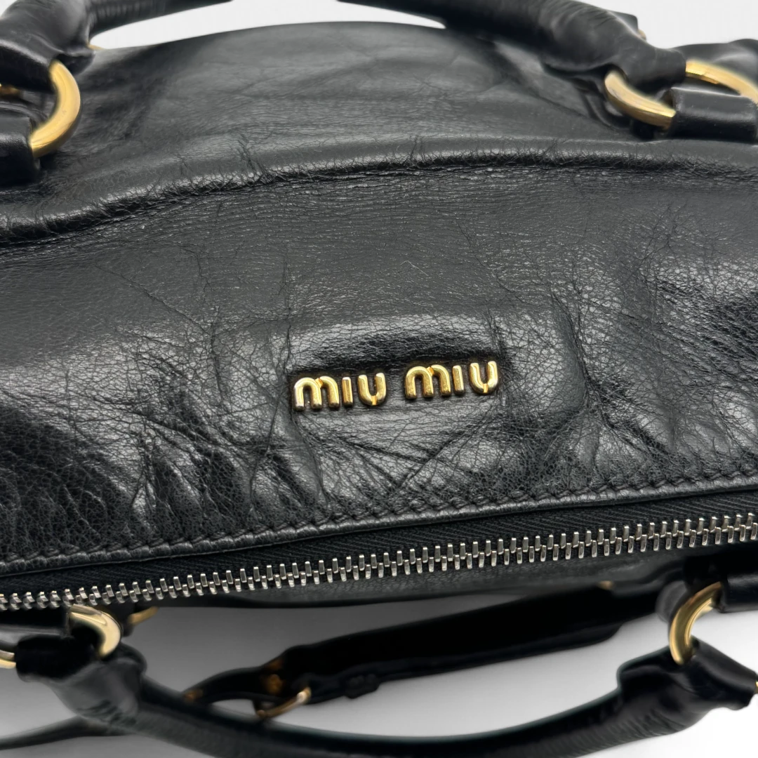 Miu Miu handbag Vitello Satchel small black