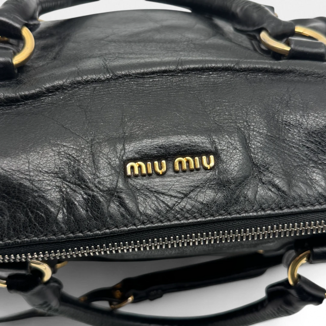 Miu Miu handbag Vitello Satchel small black
