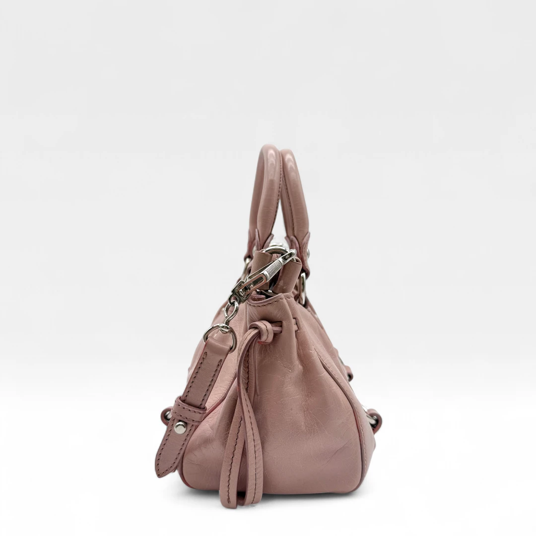 Miu Miu Handtasche Vitello Lux klein rosa
