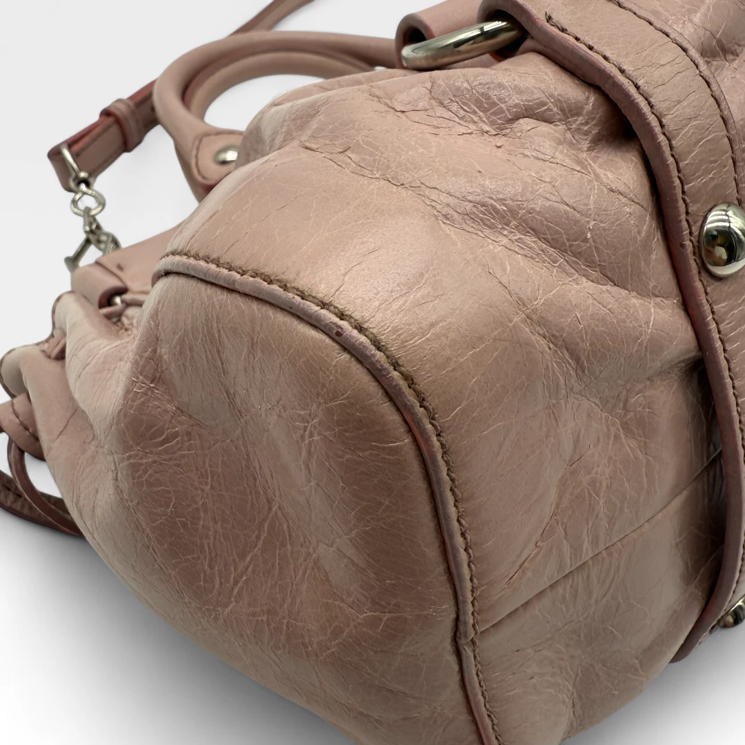 Miu Miu Handtasche Vitello Lux klein rosa
