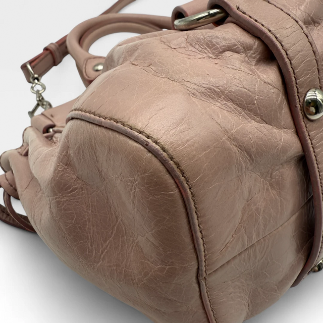 Miu Miu Handtasche Vitello Lux klein rosa