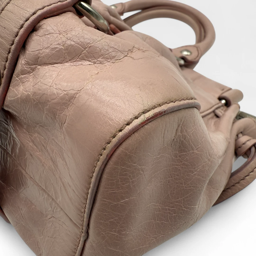 Miu Miu Handtasche Vitello Lux klein rosa