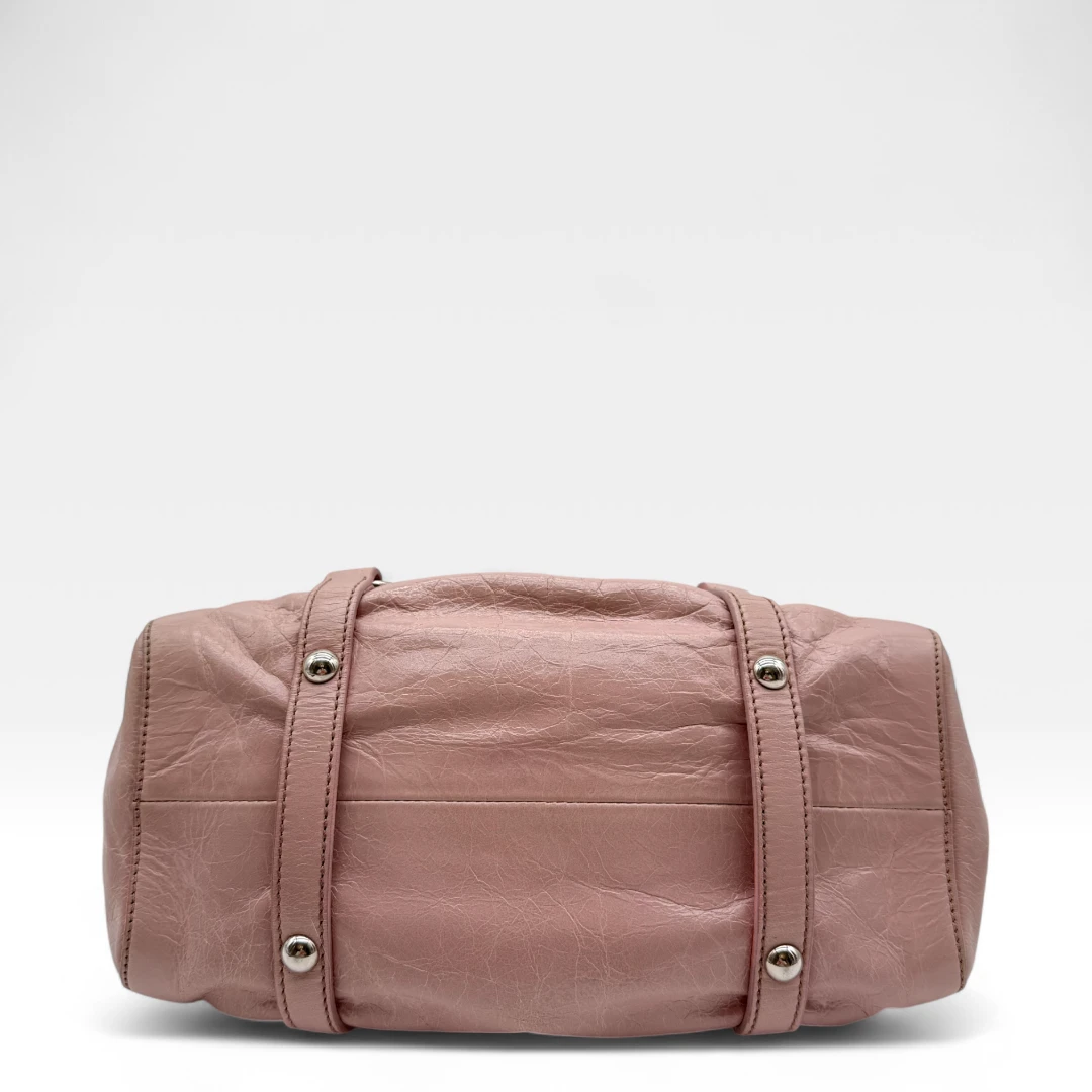 Miu Miu Handtasche Vitello Lux klein rosa